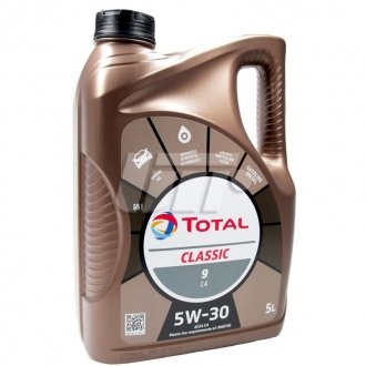 Моторное масло Classic 9 C4 5W-30, 5л TOTAL 214313 (фото 1)
