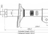 Амортизатор подвески перед Logan 1.2/1.4/1.5/1.6 (04-) (стойка в сборе)(масло) Trialli AH 09051 (фото 2)