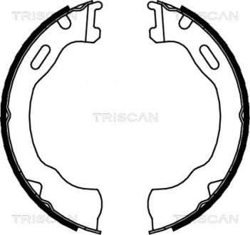 Комплект гальмівних колодок, Стоянкове гальмо TRISCAN 810080007