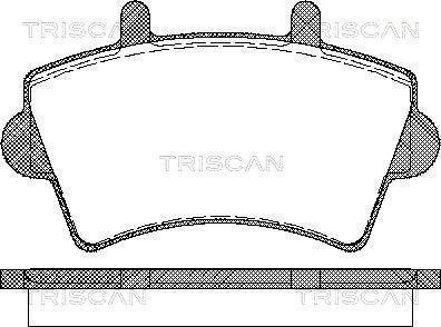 Комплект передних тормозных колодок TRISCAN 8110 10527 (фото 1)