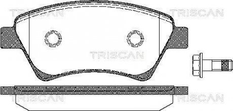 Комплект передних тормозных колодок TRISCAN 8110 25020