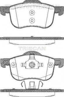 Комплект передних тормозных колодок TRISCAN 8110 27003