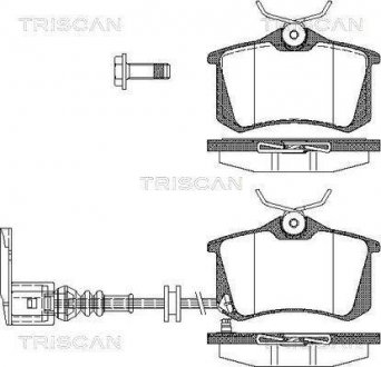 Колодки гальмівні дискові TRISCAN 8110 29036 (фото 1)