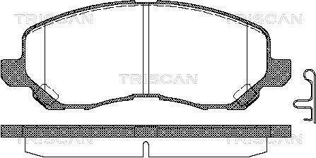 Комплект передних тормозных колодок TRISCAN 8110 42019 (фото 1)