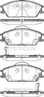 Комплект передних тормозных колодок TRISCAN 8110 43023 (фото 1)