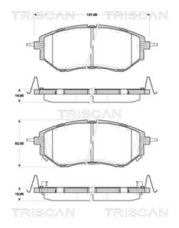 Колодки гальмівні передні TRISCAN 811068182
