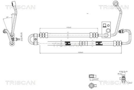 Патрубок TRISCAN 8516 11004