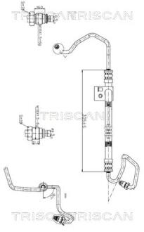 Патрубок TRISCAN 8516 24003