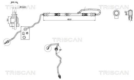 Патрубок TRISCAN 8516 29024