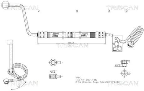Патрубок TRISCAN 8516 29037