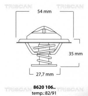 Термостат TRISCAN 8620 10682 (фото 1)