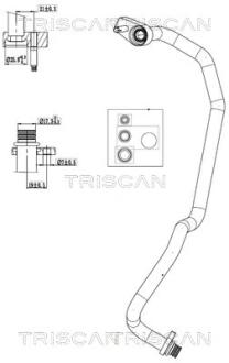 Патрубок TRISCAN 9010 16016