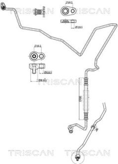 Патрубок TRISCAN 9010 16032