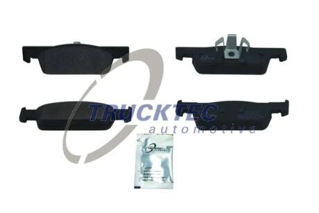 Колодки дискові гальмові, передні, RENAULT Clio, SMART Fortwo; 0.9-1.5; 14- TRUCKTEC 02.35.552