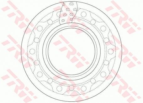 Гальмівний диск TRW DF5017S