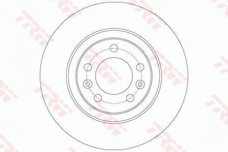 Гальмівний диск TRW DF6134 (фото 1)