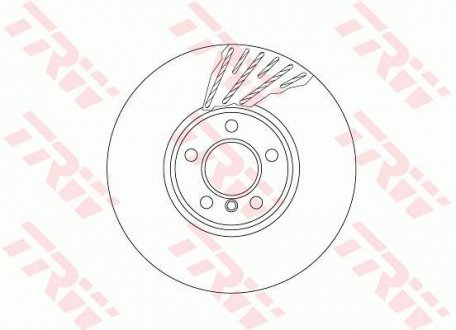 Тормозной диск TRW DF6611S (фото 1)