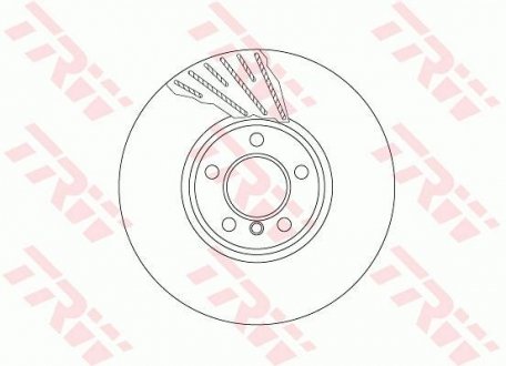 Гальмівний диск TRW DF6612S (фото 1)