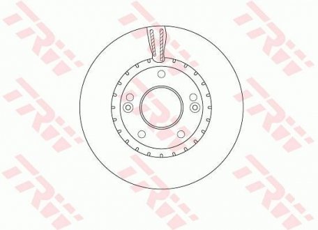 Тормозной диск TRW DF6628 (фото 1)