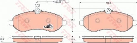 Тормозные колодки TRW GDB1719 (фото 1)