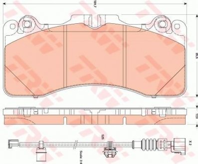 Колодки тормозные TRW GDB3506