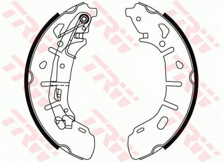 Тормозные колодки барабанные TRW GS8799