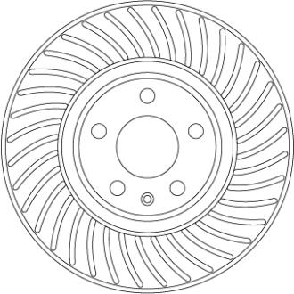 Гальмівний диск TRW DF6950S