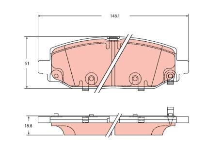 Гальмівні колодки TRW GDB2360