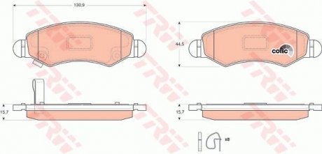 Гальмівні колодки TRW GDB3363