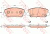 Комплект тормозных колодок, дисковый тормоз TRW GDB3582 (фото 1)