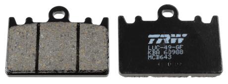 Комплект гальмівних колодок, дискове гальмо TRW MCB643
