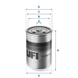 Фильтр топливный iveco 70-16, 83-92 UFI 2430700