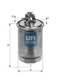 Паливний фільтр UFI 24.400.00 (фото 1)