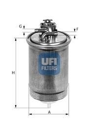 Фильтр топливный UFI 2440400 (фото 1)