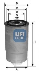 Паливний фільтр UFI 24.528.01 (фото 1)