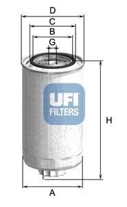 Фільтр паливний UFI 2499901