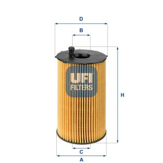 Фильтр масляный UFI 2506600