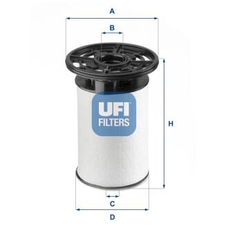 Фильтр топливный UFI 26.076.01