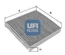 Фільтр салону вугільний UFI 54.158.00 (фото 1)
