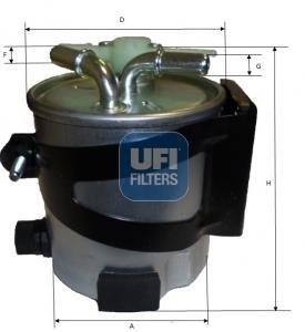 Фильтр топливный UFI 55.430.00