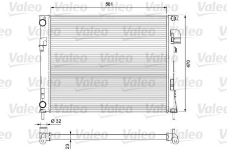 Радіатор системи охолодження-CLASSIC Valeo 232853 (фото 1)