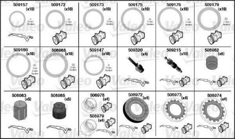 Набор сервисных кондиционеров Valeo 509296