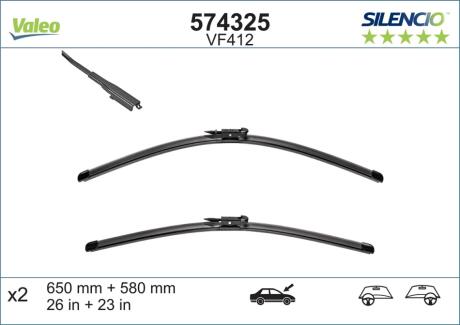 Щітка склоочисника Valeo 574325