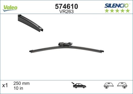 Щітка склоочисника Valeo 574610