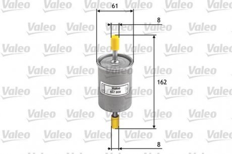 Фильтр топливный Valeo 587008