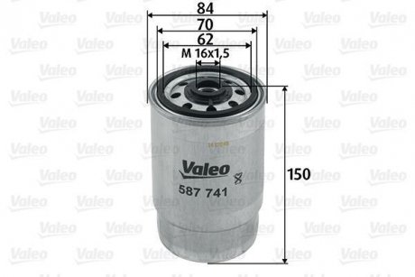 Фильтр топливный Valeo 587741 (фото 1)