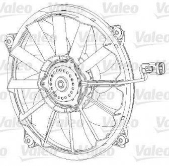 Вентилятор охлаждения радиатора Valeo 696091