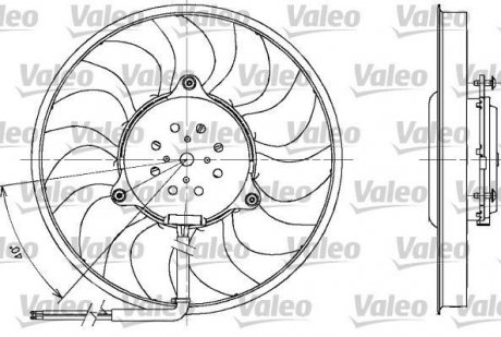 Вентилятор, охлаждение двигателя Valeo 698611 (фото 1)