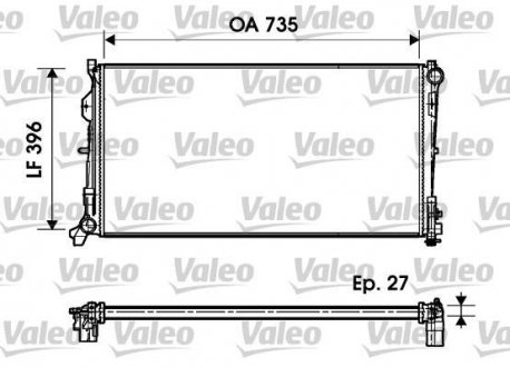 Радіатор Valeo 732956 (фото 1)