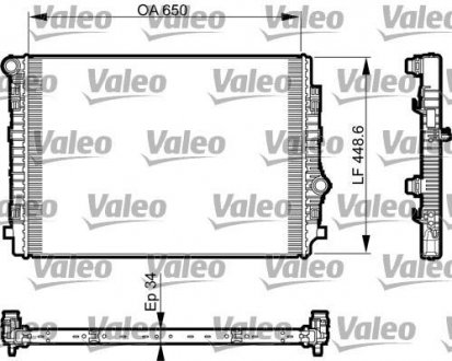 Радиатор системы охлаждения Valeo 735549